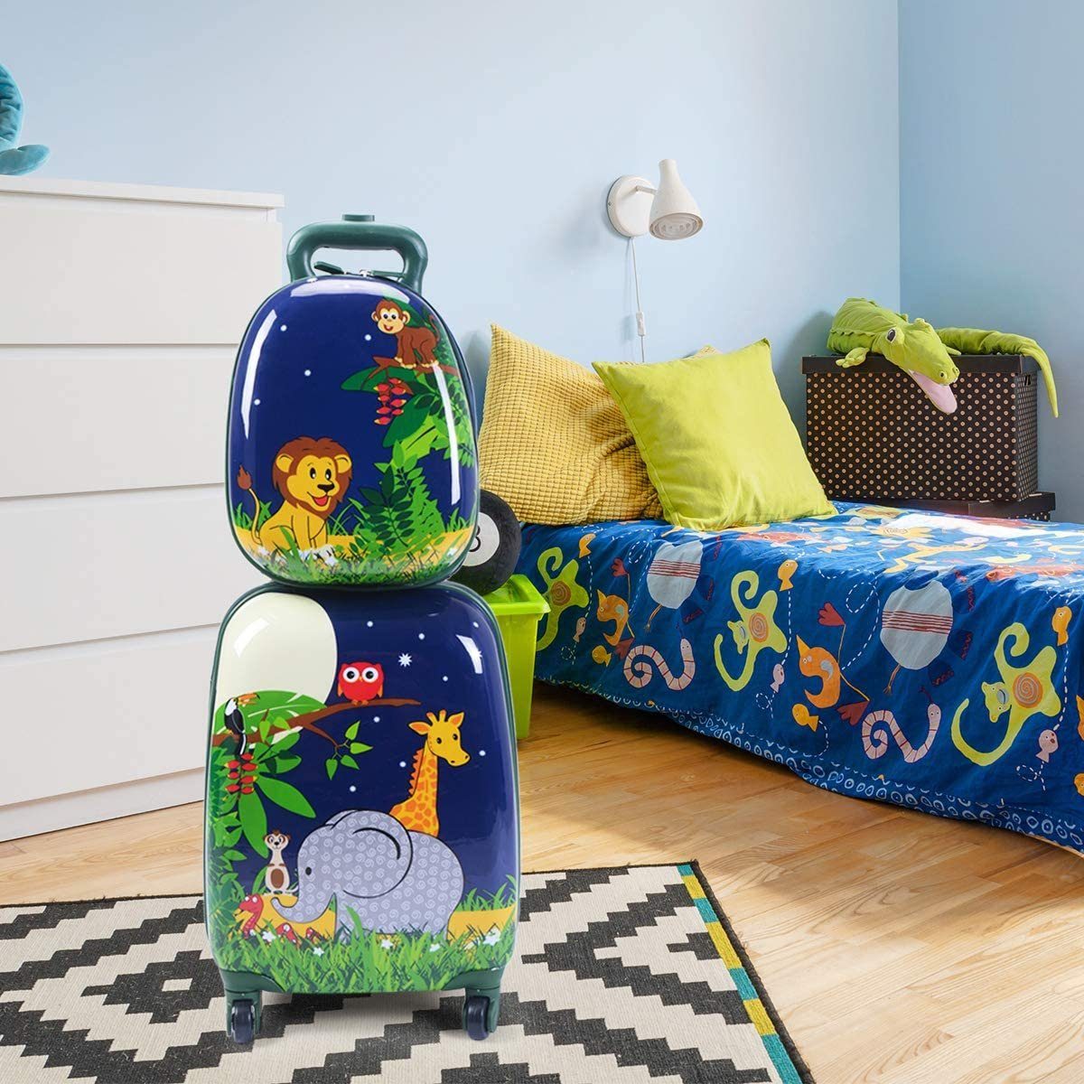 COSTWAY Kinderkoffer 2tlg Kinderkoffer