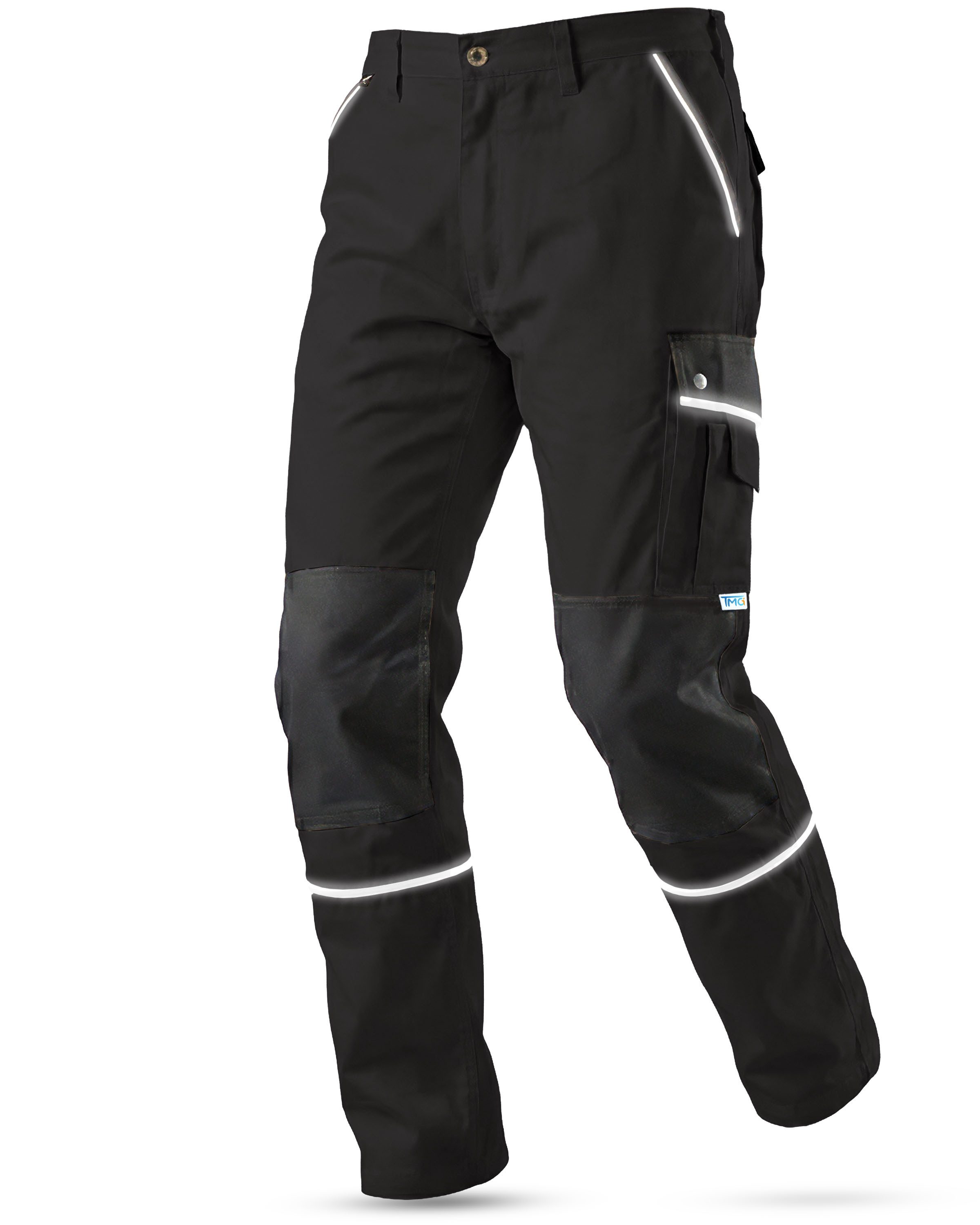 TMG International Arbeitshose Arbeitshose Bundhose Cargohose Style Arbeitshose Herren mit Kniepolstertaschen in Übergrößen erhältlich