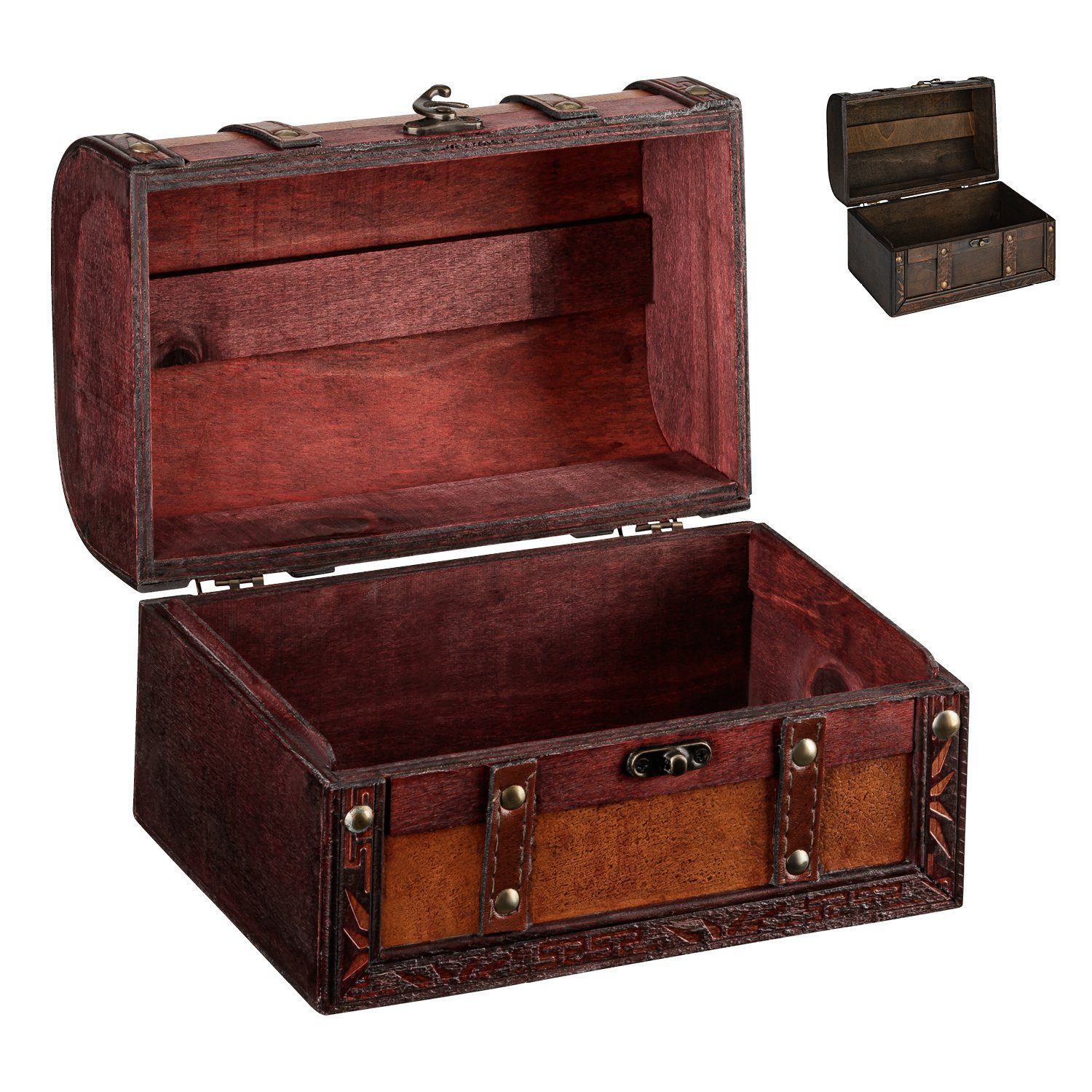 shelfmade Schatzkiste Schatzkiste Schatztruhe Holztruhe aus Holz in versch. Ausführungen