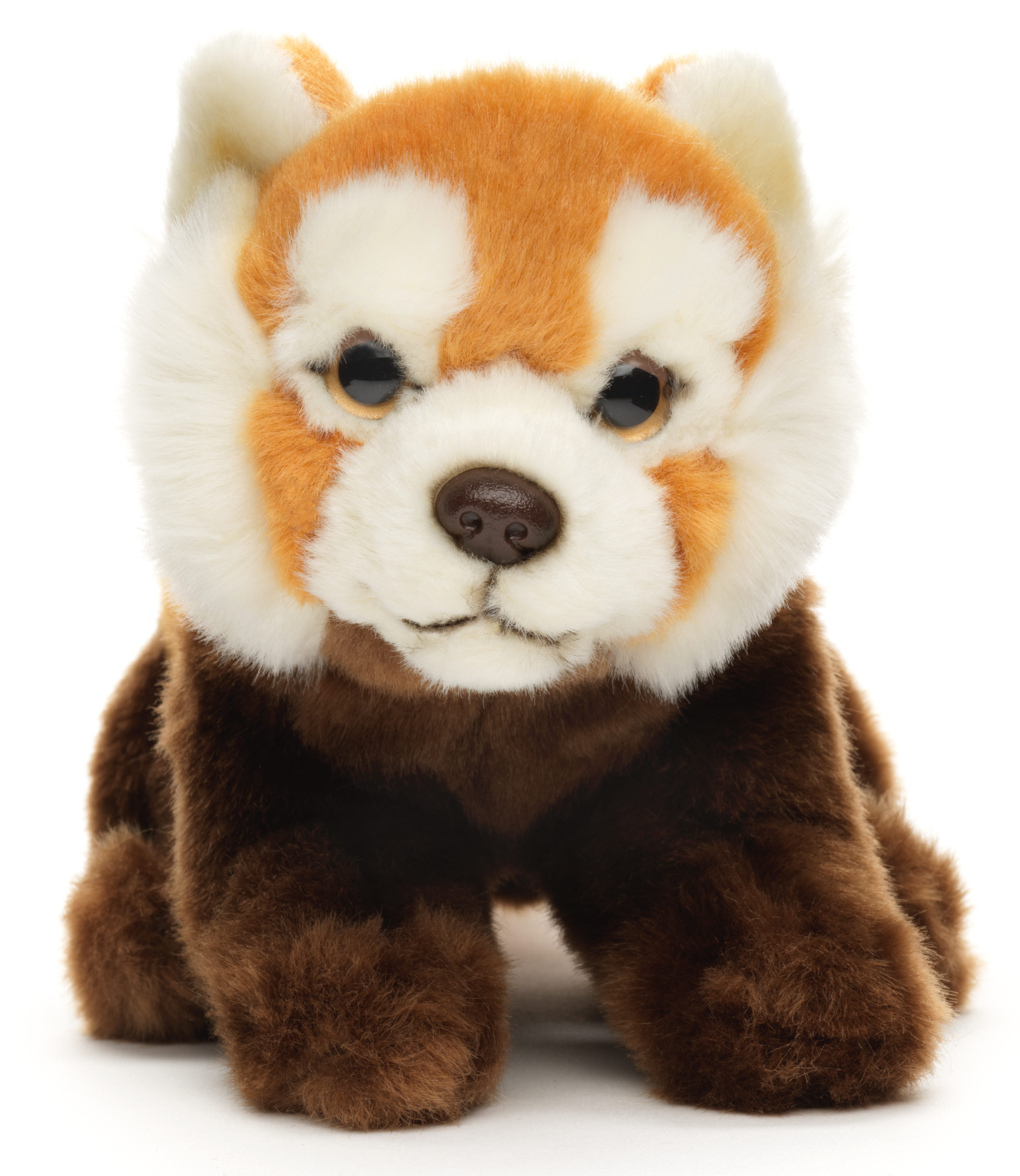 Uni-Toys Kuscheltier Roter Panda, sitzend - 21 cm (Länge) - Plüsch-Bär - Plüschtier, zu 100 % recyceltes Füllmaterial