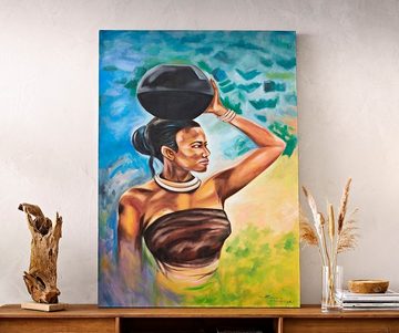 DELIFE Wandbild Africa, Mehrfarbig 100x140 cm Acryl auf Leinwand