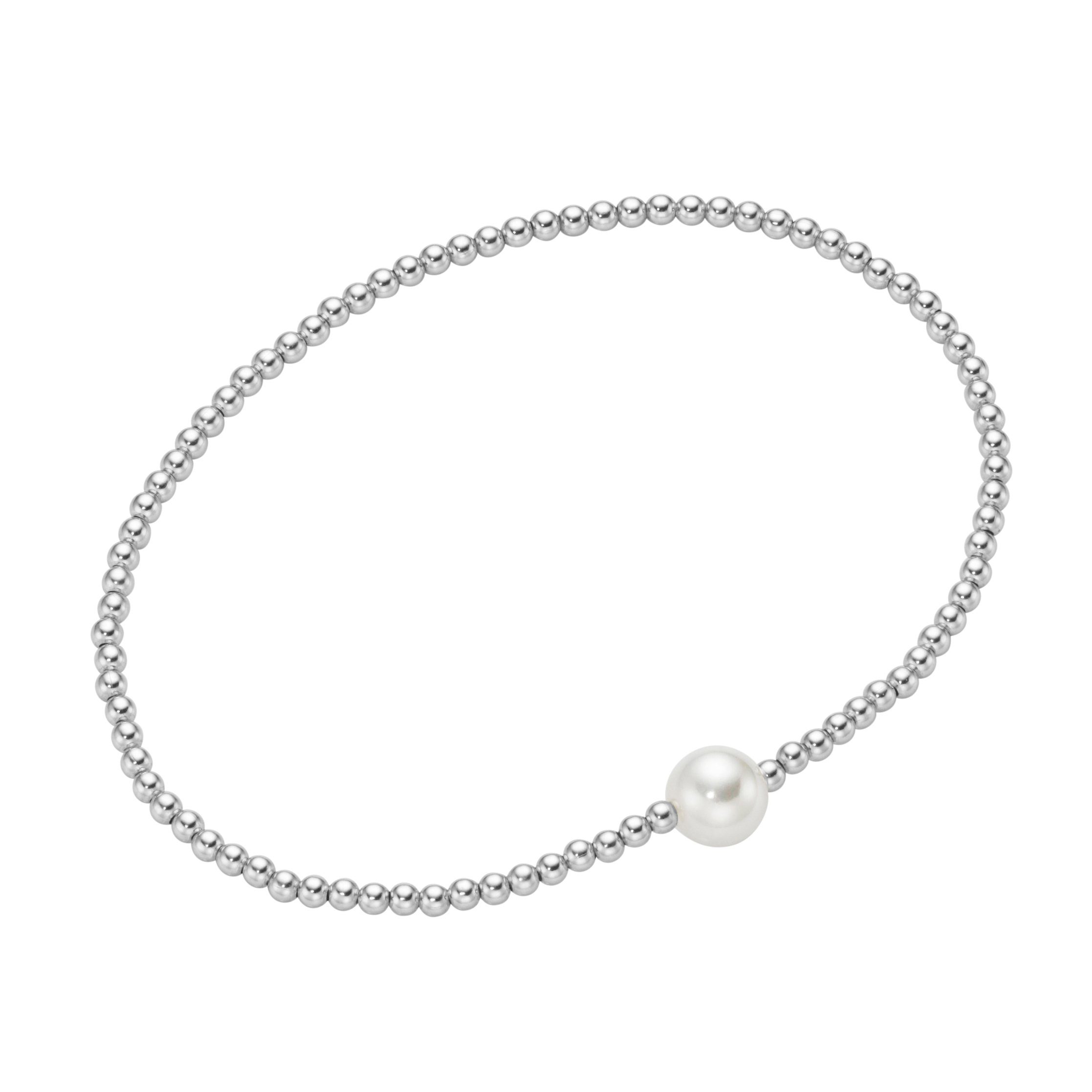 Smart Jewel Armband Silber-Kugeln und Glasperle, günstig online kaufen