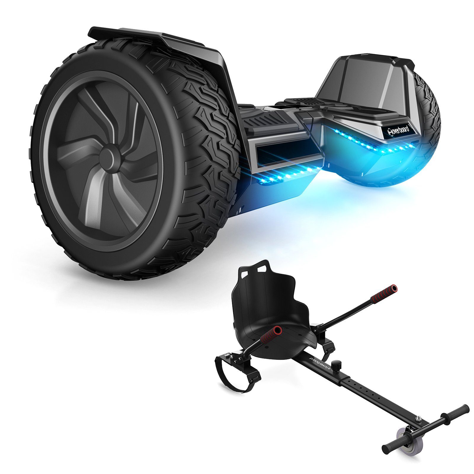 ihoverboard Balance Scooter H8Pro+K3 Hoverboard Offroad 8,5 Zoll mit Bluetooth Lautsprecher, 700,00 W, 20,00 km/h