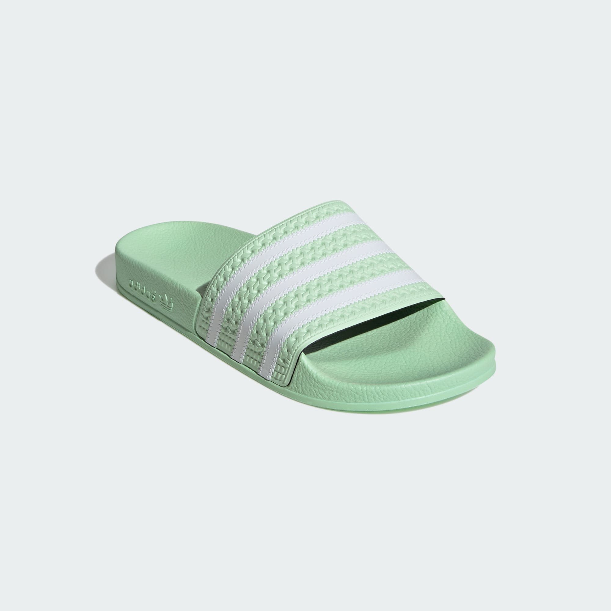 adidas Originals ADILETTE Badesandale Semi / White Spark Green / Semi Green Cloud Spark