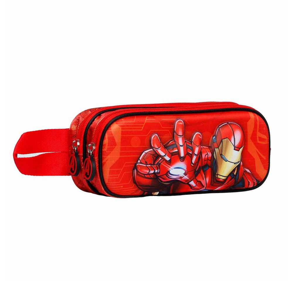 Thumbnail - Karactermania Federmäppchen Marvel Iron Man Doppel Stiftemäppchen Federmappe Federtasche Mäppchen, 3D-Frontprägung