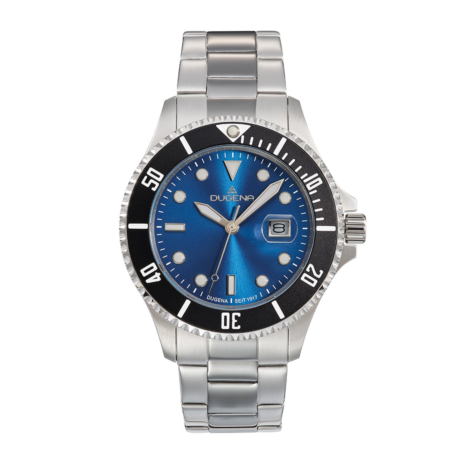 Quarzuhr Herrenuhr 4461075 Diver XL, Quarz, blaues Zifferblatt, Edelstahl, Mineralglas