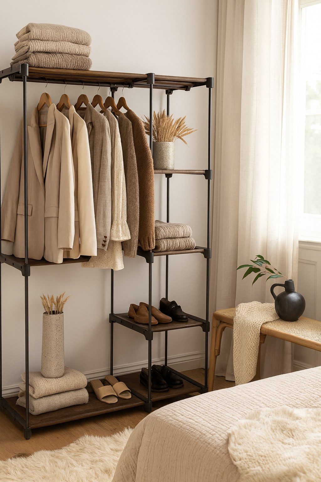 moebel-direkt-online Kleiderschrank Luna (Kompakt-Garderobe, Begehbarer Kle günstig online kaufen