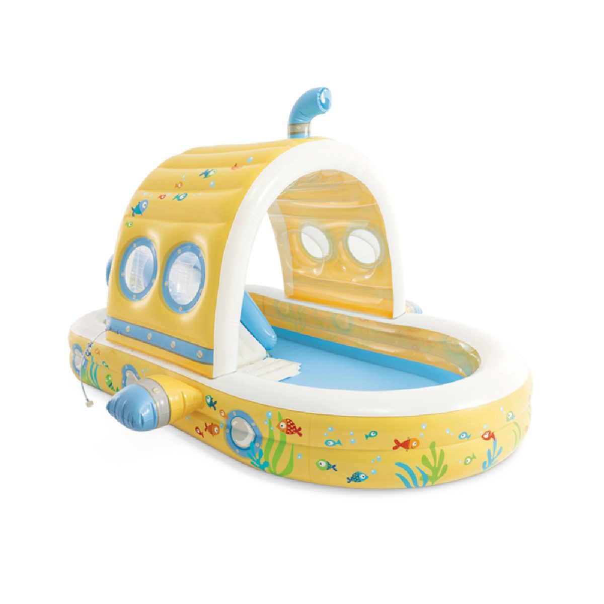 Intex Planschbecken Playcenter - Submarine 230x196x132cm, mir Rutsche und Wassersprenkler