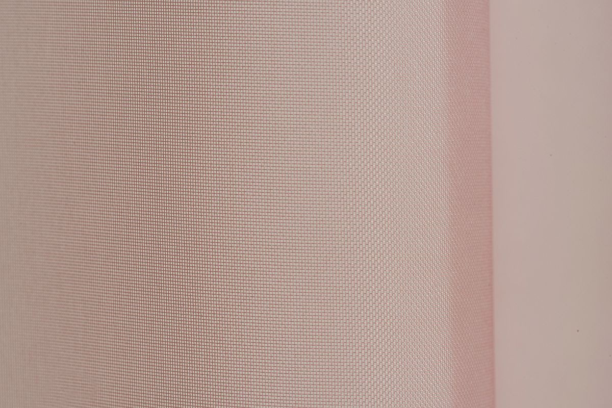 ELBERSDRUCKE Vorhang Gardine Mila transparent Farbverlauf weiß peach 140cmx255cm, Smokband, leicht perforiert, Kunstfaser