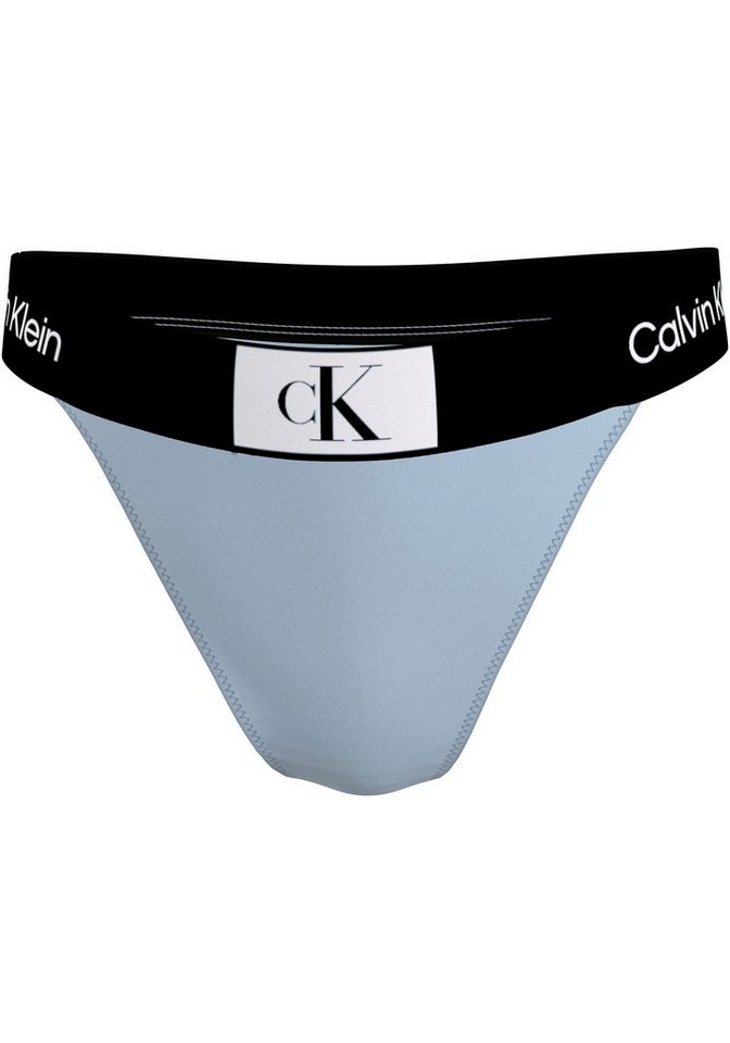 Calvin Klein Swimwear Bikini-Hose HIGH RISE CHEEKY BIKINI mit Logo am Bund