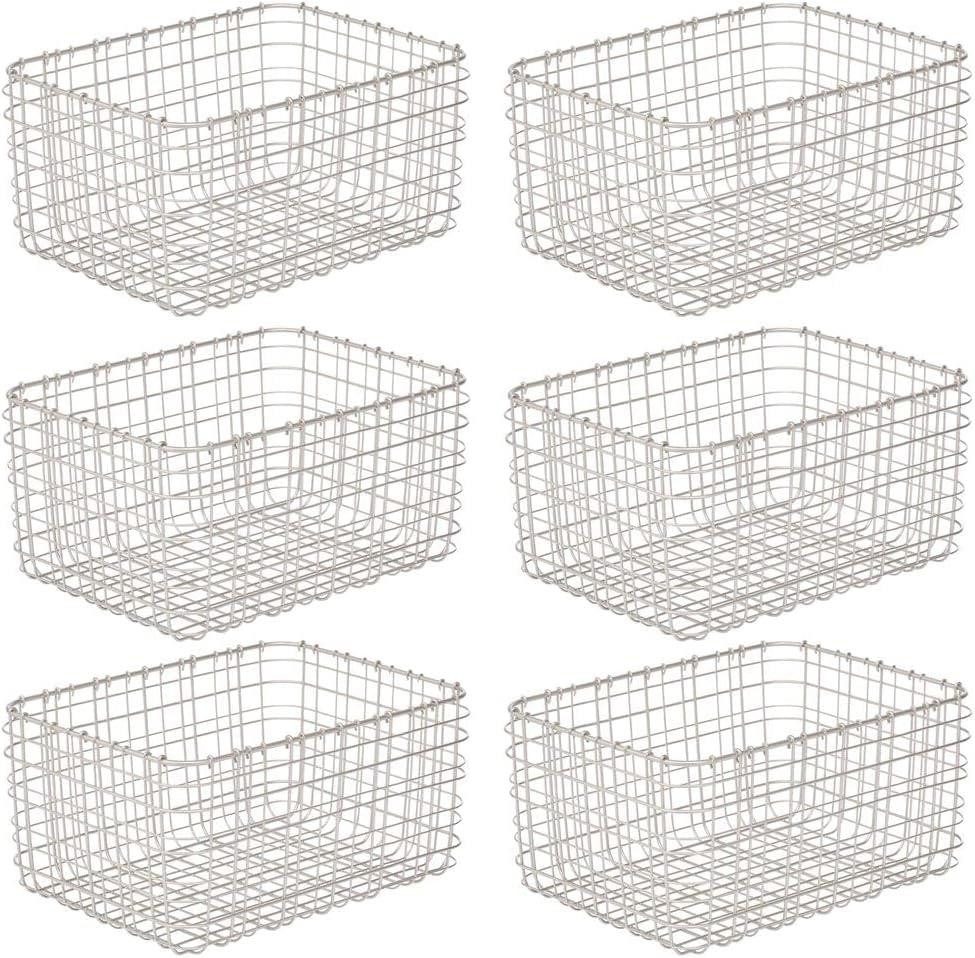 mDesign Хранилищаssystem mDesign Allzweckkorb Хранилища Drahtkorb Organizer 6er Set Metall