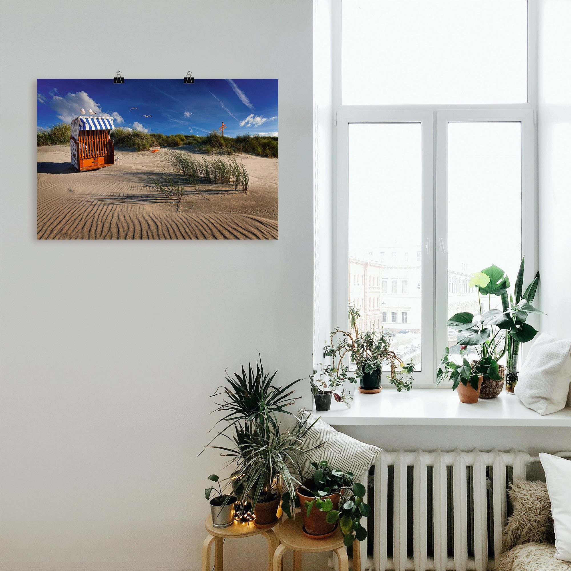 Artland in Wandbild St), (1 Alubild, Poster Strandbilder als versch. Größen am Wandaufkleber Leinwandbild, Sommerbriese oder Meer,