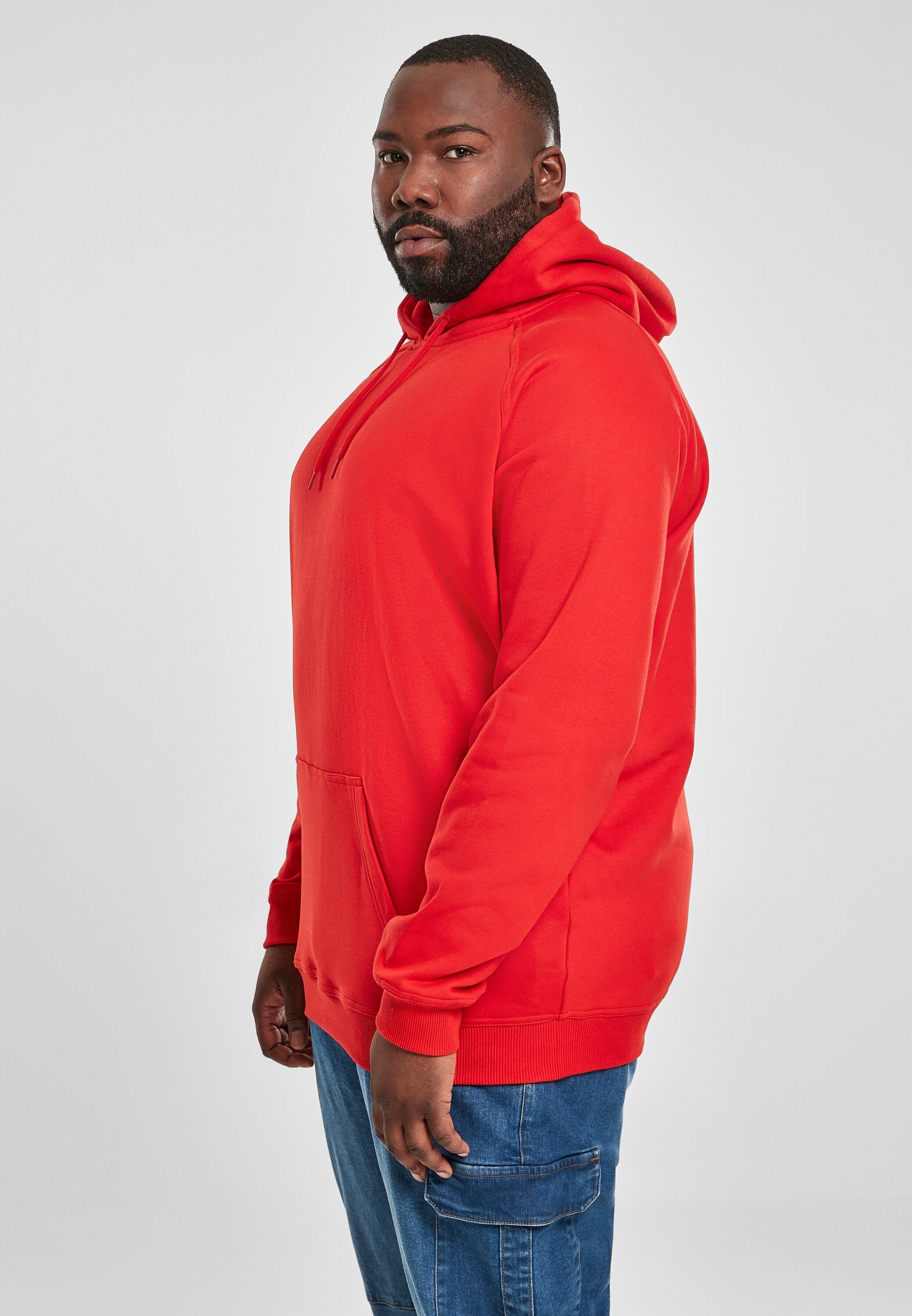 URBAN Sweater red Hoody (1-tlg) Blank Herren CLASSICS