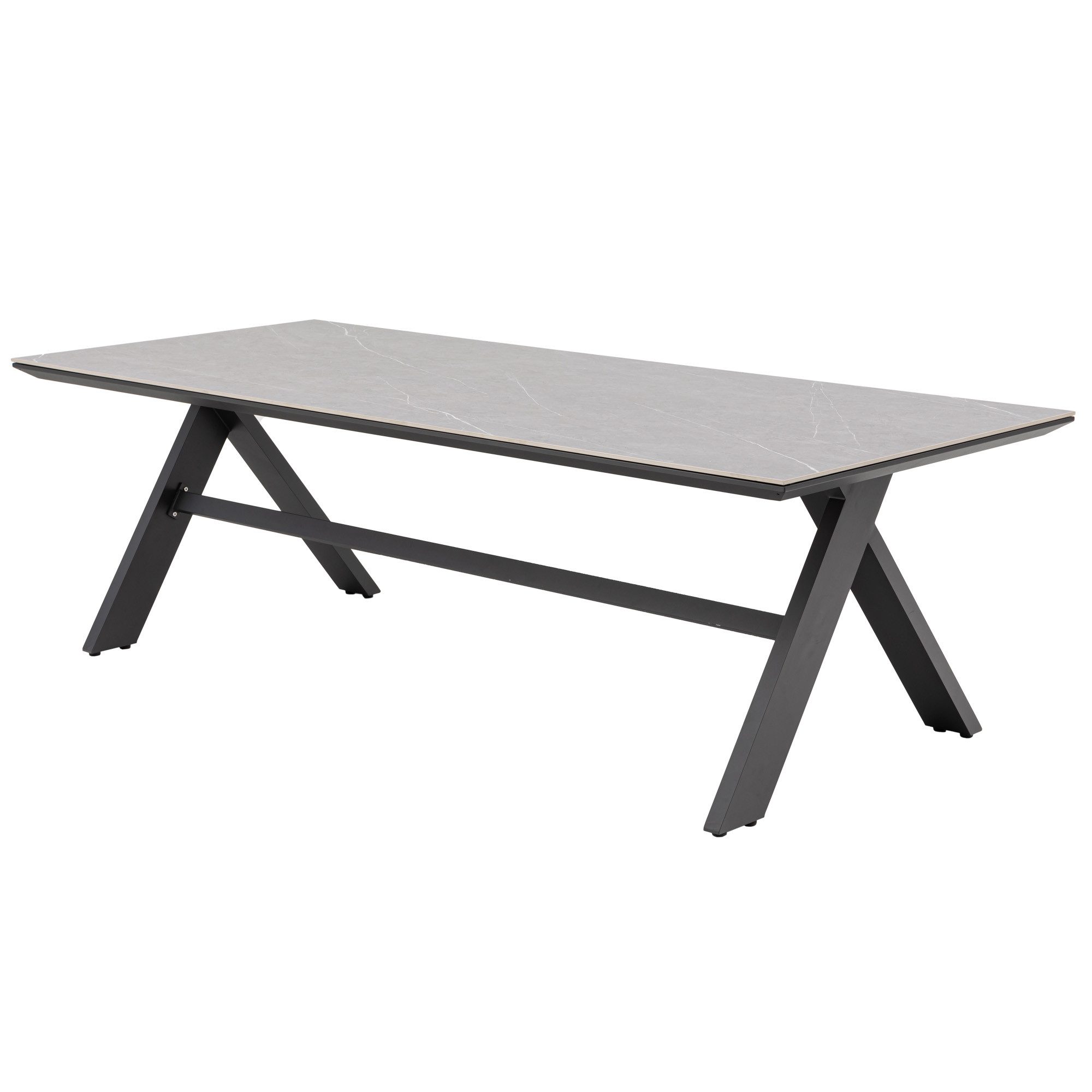 MANDALIKA Garden Gartentisch Aluminium Dining Tisch Avantage 240 x 100 x 73,5cm