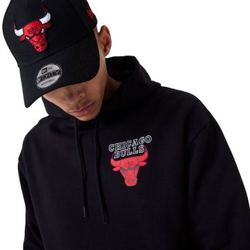 New Era Hoodie Hoodie New Era Logo Oversized Chicago Bulls (1-tlg) Kängurutasche
