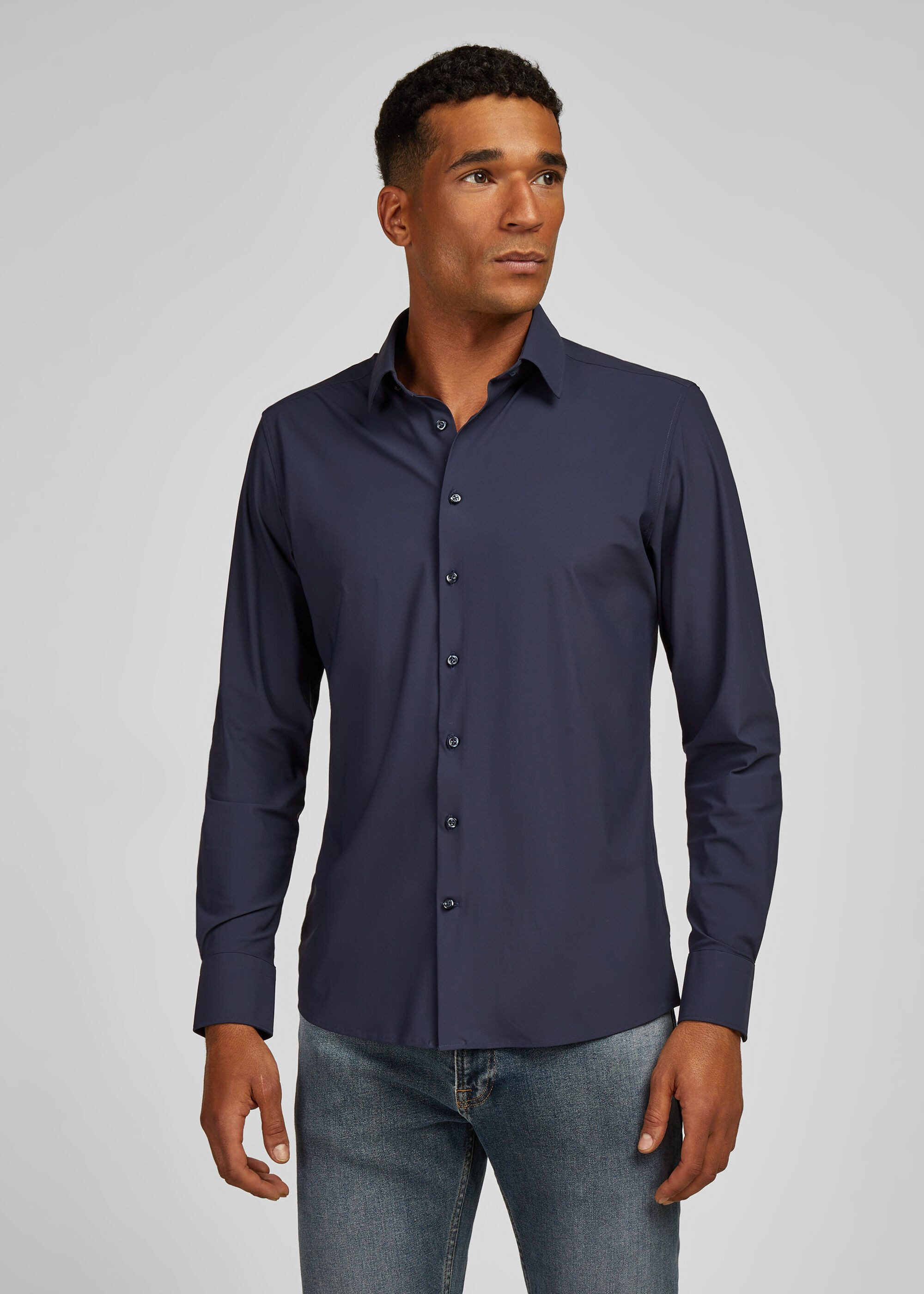 HECHTER PARIS Langarmhemd mit klassischem Kent-Kragen günstig online kaufen