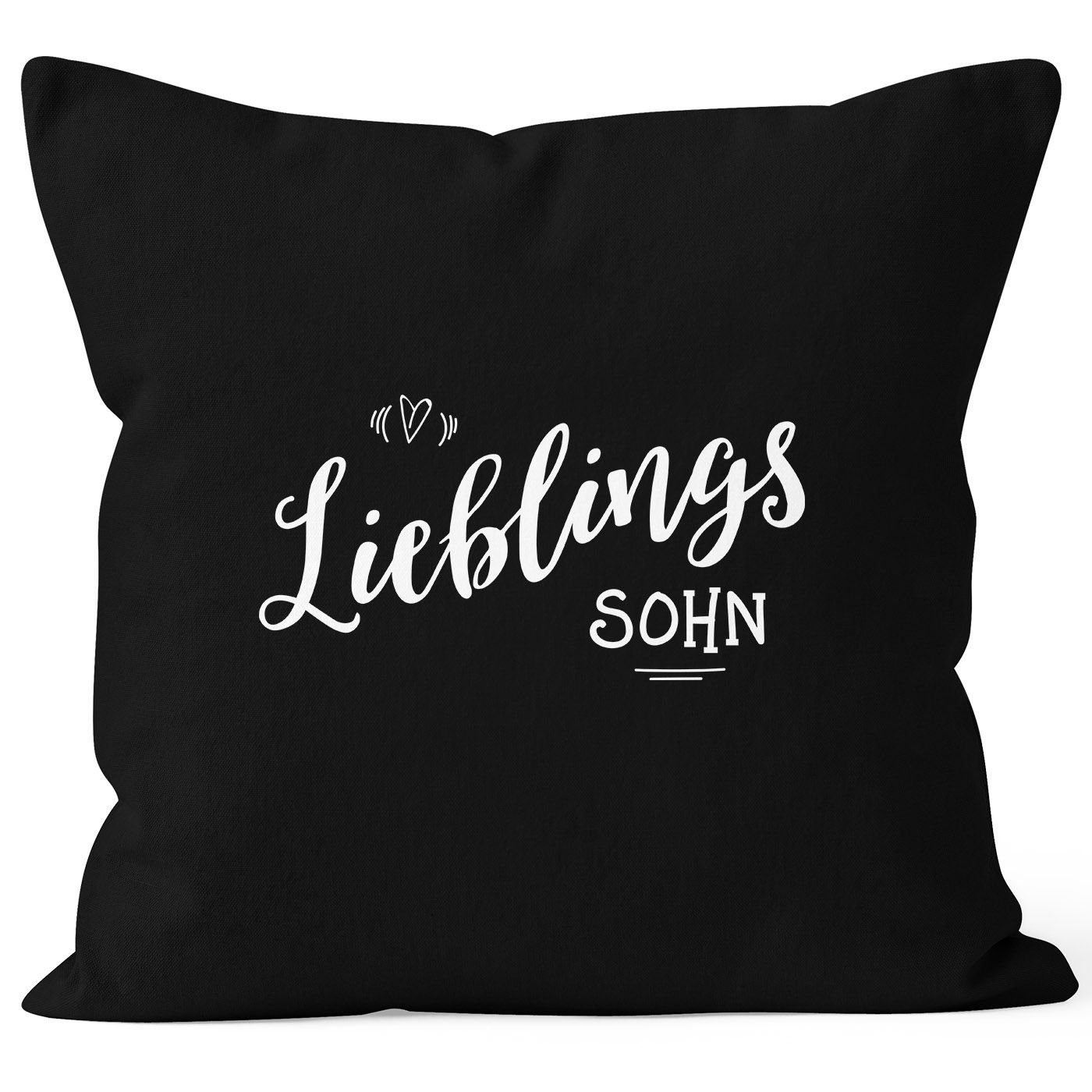MoonWorks Dekokissen Kissenbezug Lieblingssohn Geschenk Familie Kind Kinder Sohn Junge