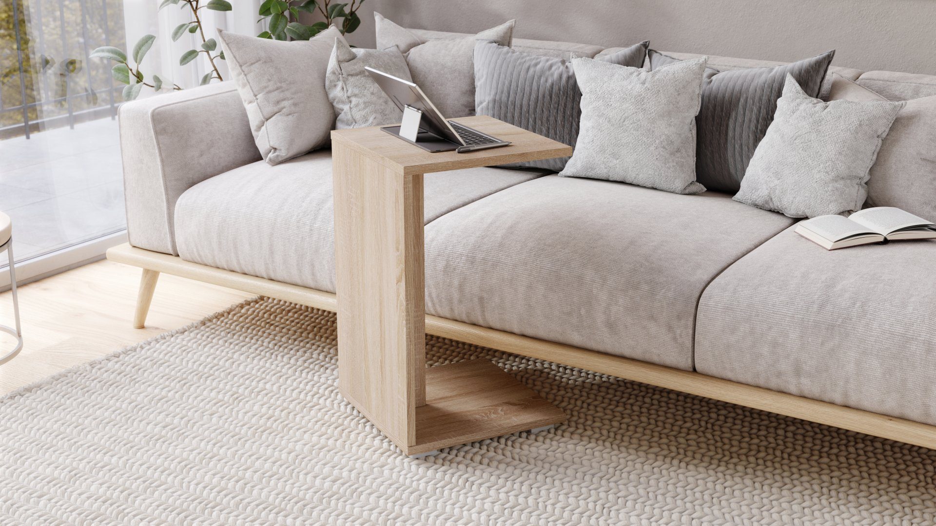 designimpex Beistelltisch Design Hugo Ecktisch Tisch günstig online kaufen