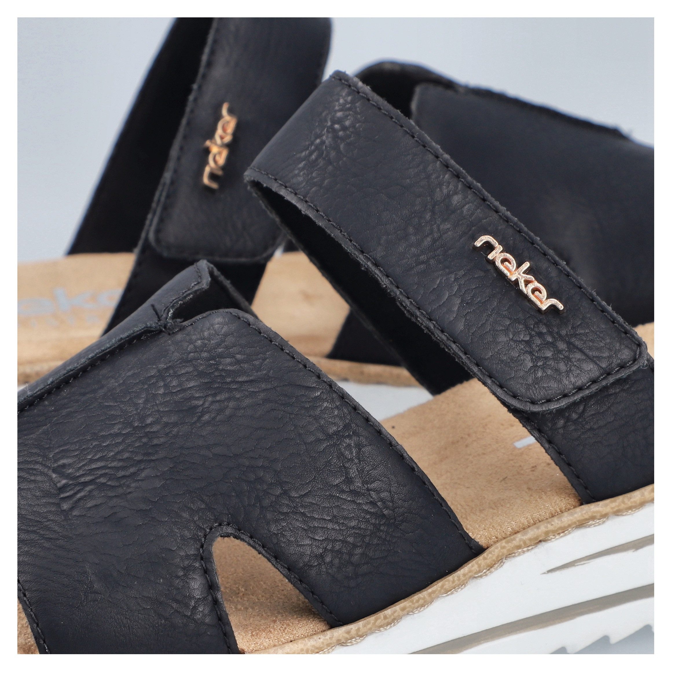 Rieker Pantolette Sommerschuh, Keilabsatz, Hausschuh, Schlappen mit softer günstig online kaufen