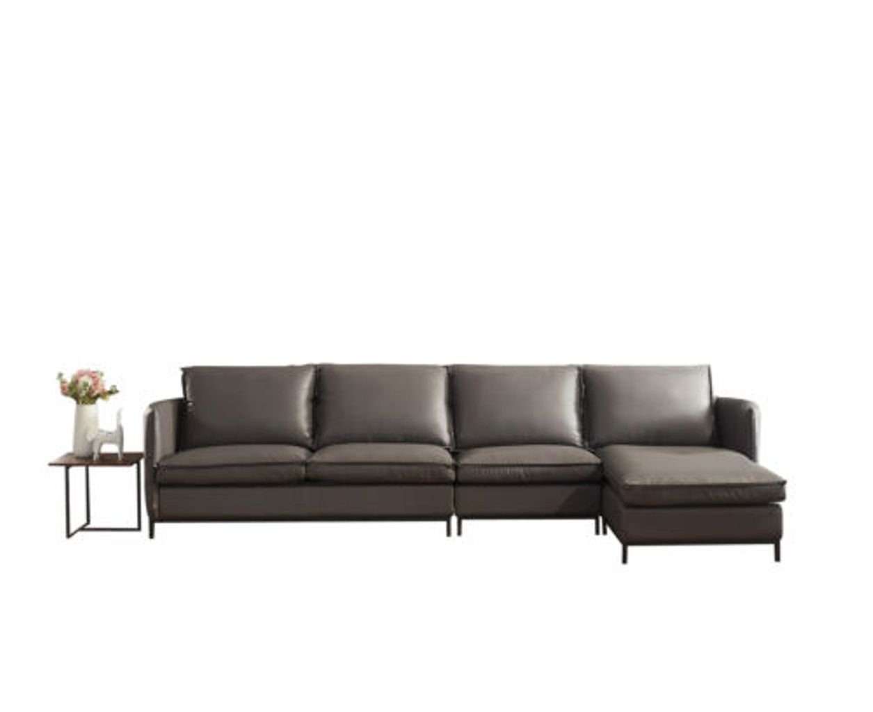 Eck Garnitur Leder Form Sitz L Ecksofa, Couch JVmoebel Sofa Italien Landschaft Luxus