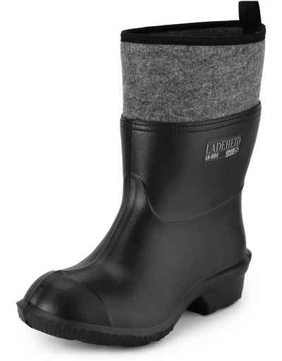 Ladeheid Herren federleichte EVA Thermo Gummistiefel gefüttert LA-804 Gummistiefel