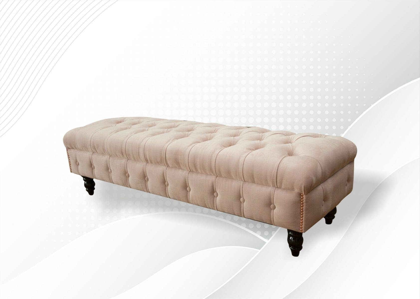 Chesterfield-Sofa, Hocker cm Sitzer 265 + Design 4 JVmoebel Chesterfield Sofa Sofa Couch