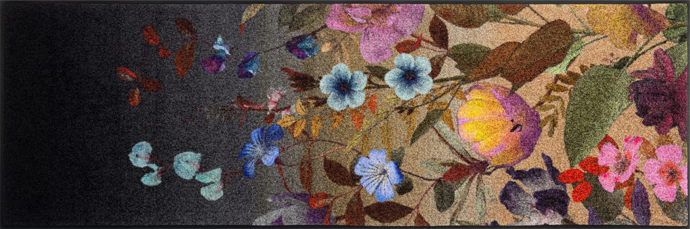 wash+dry by Kleen-Tex Läufer Midnight Blooms, rechteckig, Höhe: 7 mm