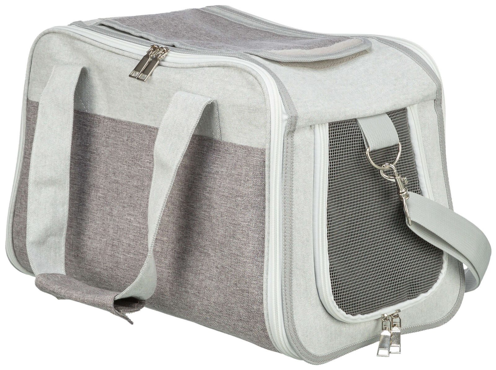 TRIXIE Tiertransporttasche Tasche Libby - grau - 25 × 27 × 42 cm