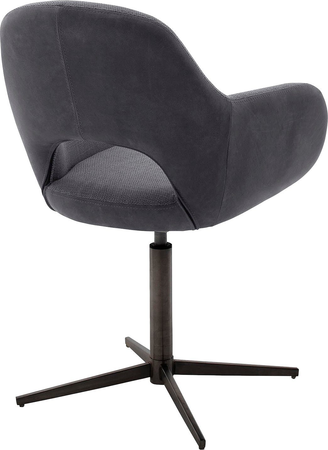 Melrose (Set, | Stuhl mit Anthrazit MCA Anthrazit Esszimmerstuhl furniture 360°drehbar St), 2 Nivellierung