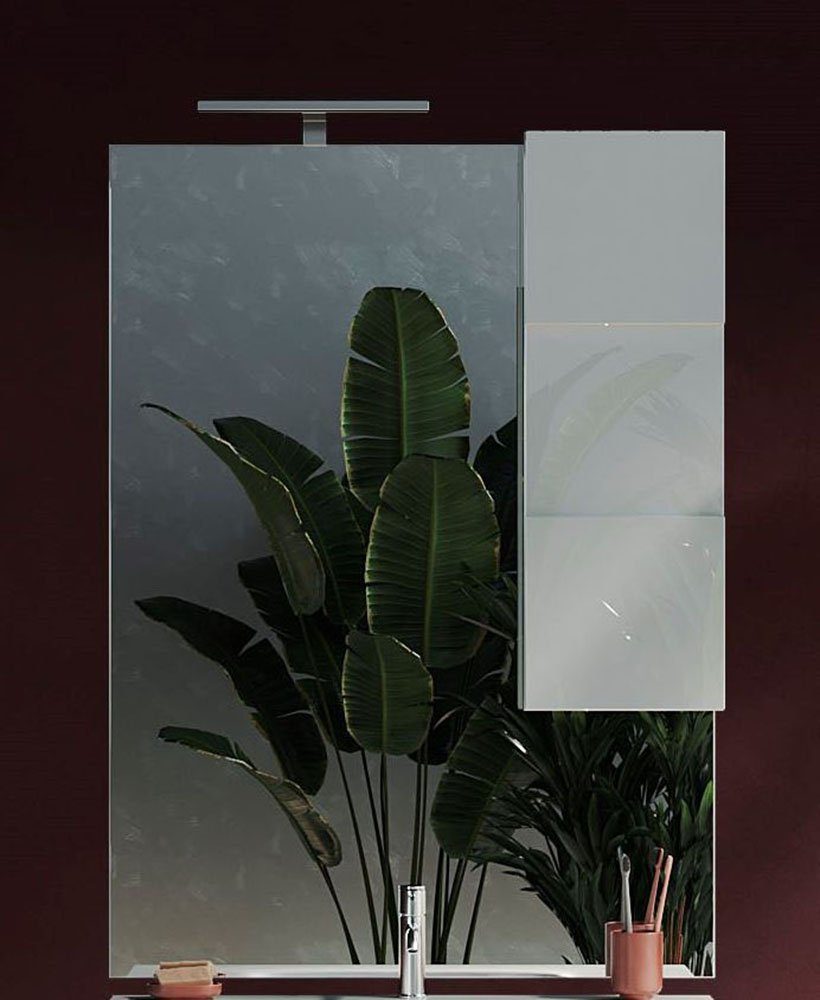 toll welltime Spiegelschrank inkl. 80 Tür, Dama Beleuchtung LED, Breite Badspiegelschrank mit 1