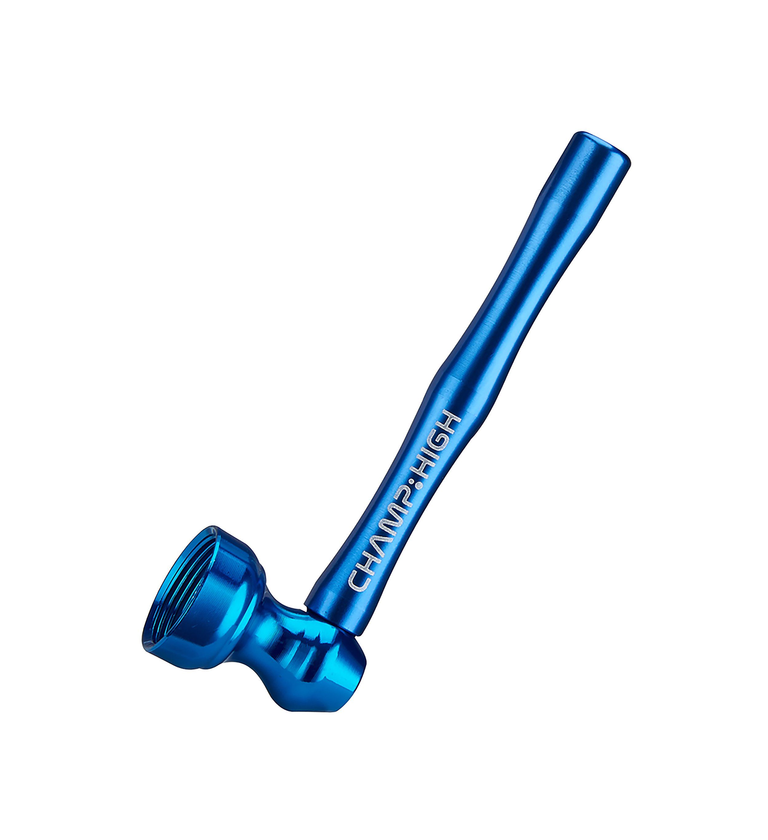 CHAMP HIGH Signalpfeife MINI PFEIFE ALU 8,5cm lang + 5 Sieben Rauchpfeife 83 (Blau), Handpfeife Tabakpfeife Tabak Pipe