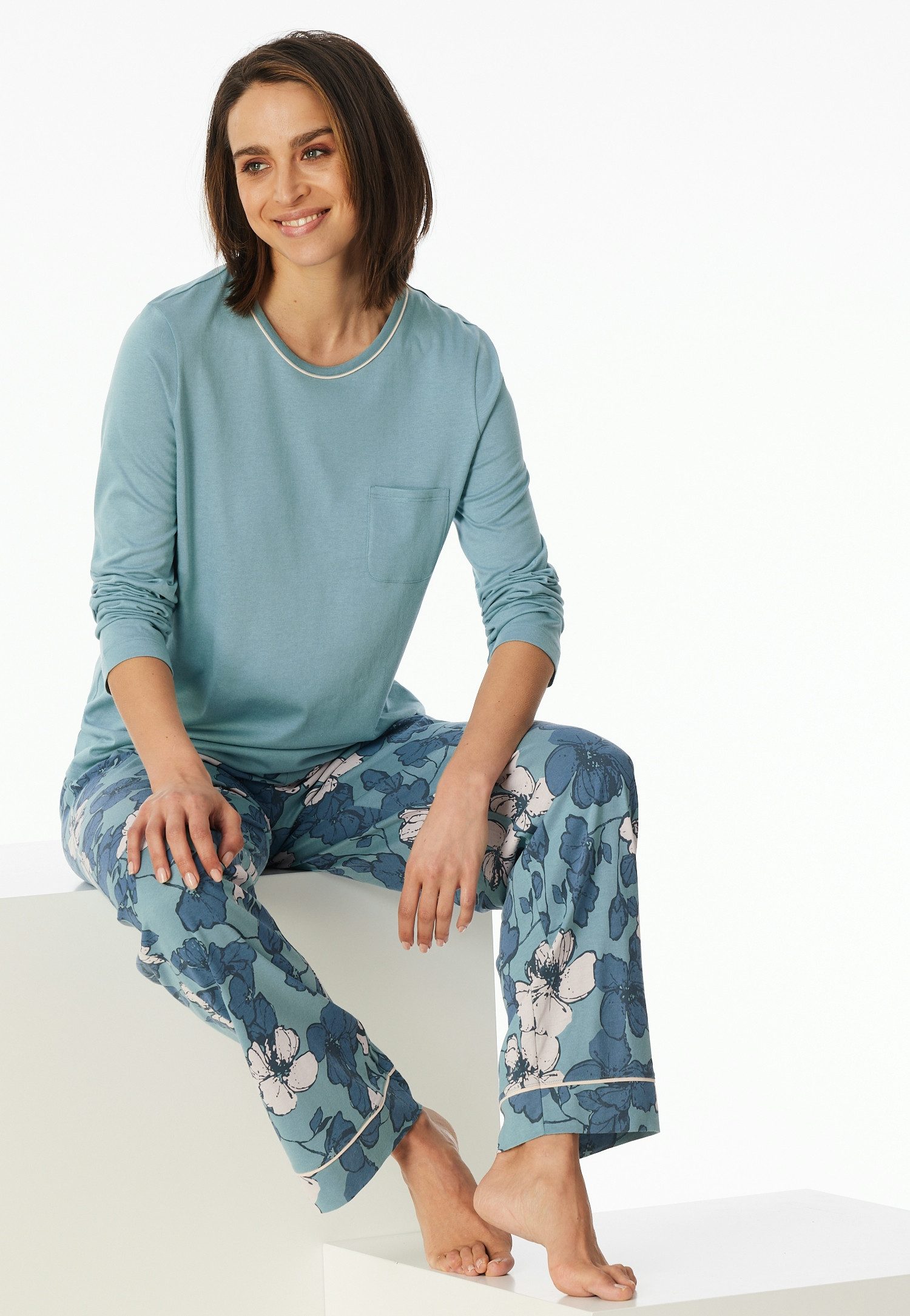Schiesser Pyjama Schlafanzug lang günstig online kaufen