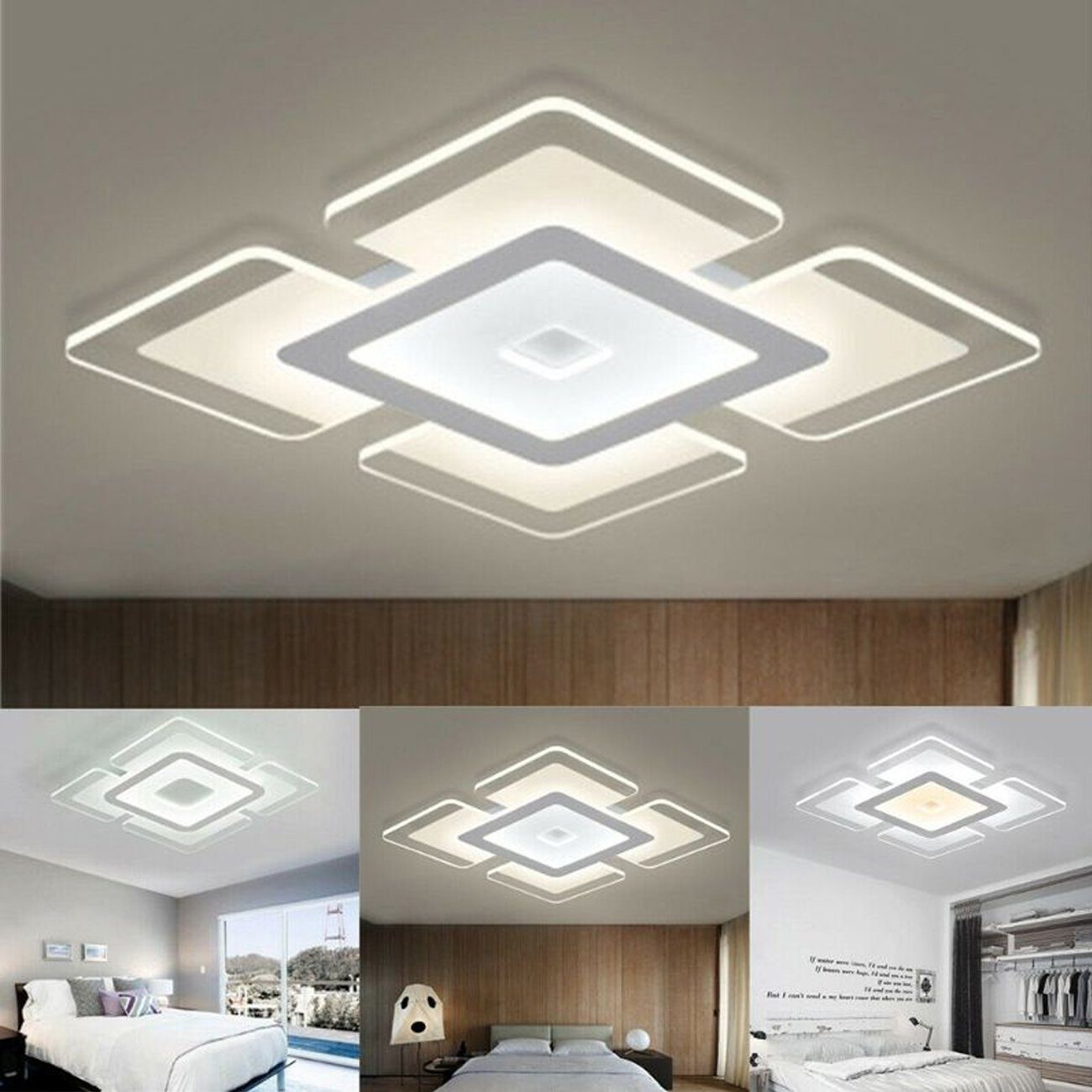 LETGOSPT Deckenleuchte LED Deckenleuchte Ultradünne Deckenlampe günstig online kaufen