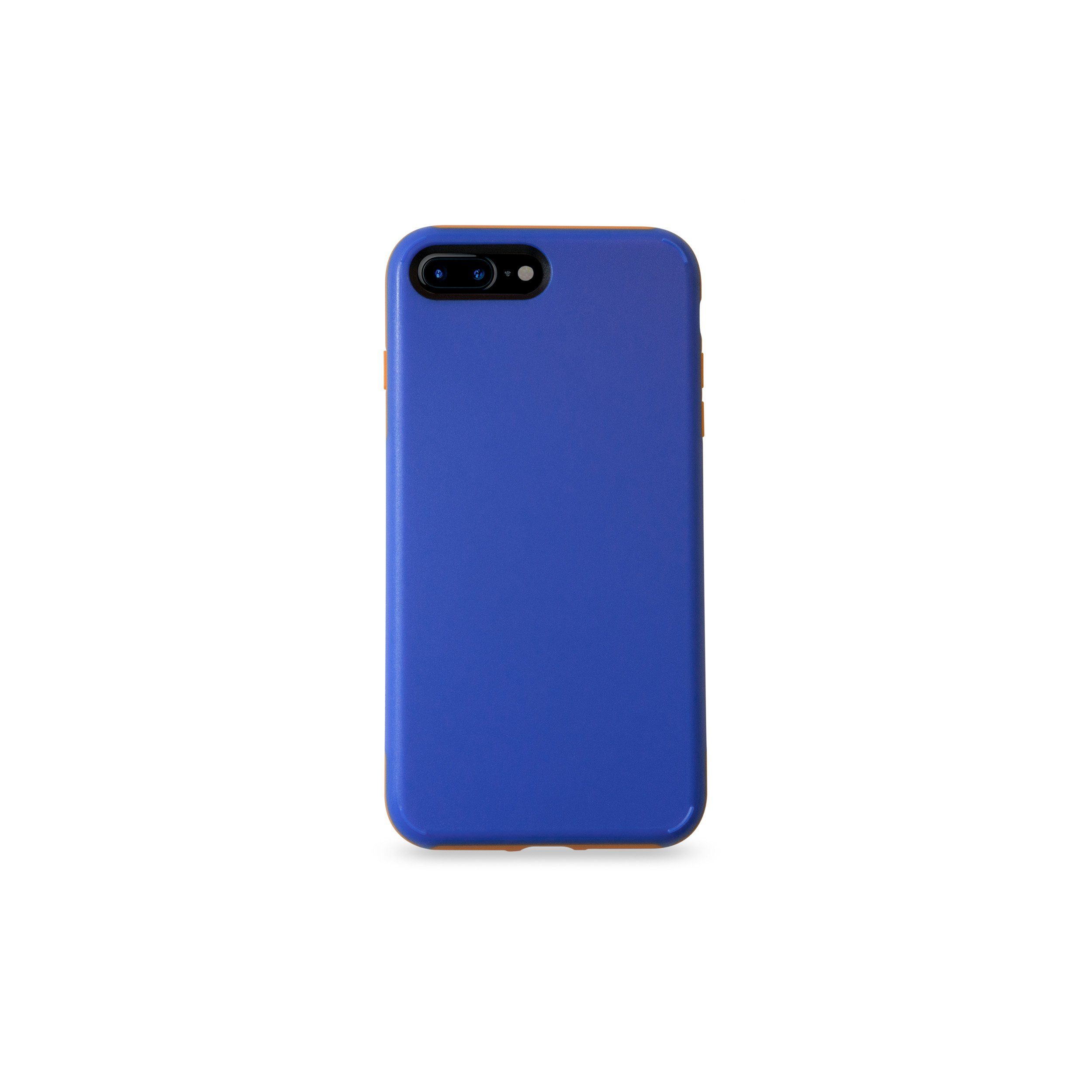 KMP Creative Lifesytle Product Handyhülle Sporty Schutzhülle für iPhone 8 Plus Blue/Orange 5,5 Zoll
