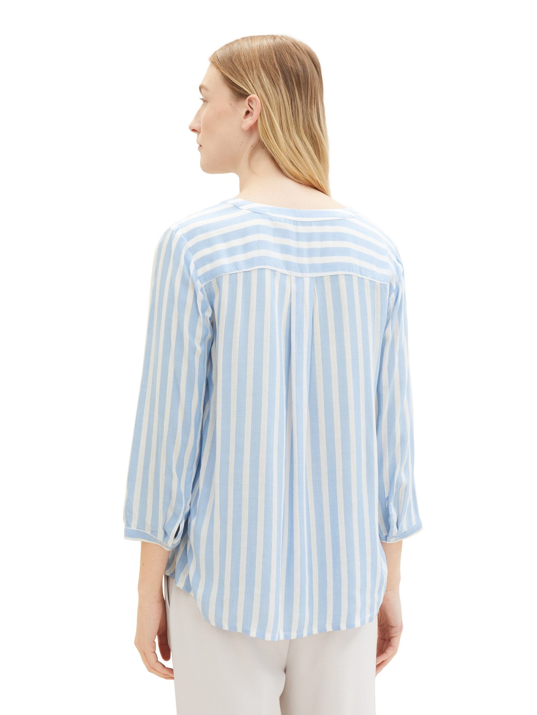 TOM TAILOR Blusenshirt Gestreift 3/4 Arm günstig online kaufen