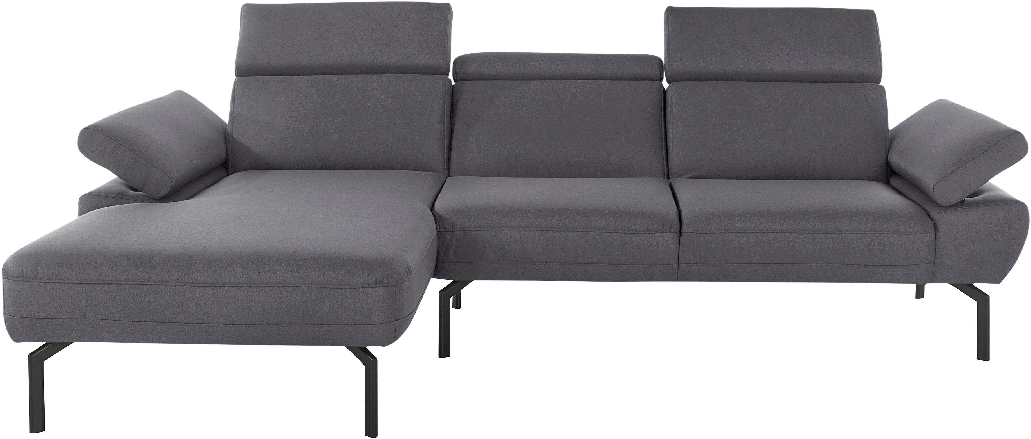 Style Ecksofa of Places wahlweise in Luxus, Luxus-Microfaser Trapino Rückenverstellung, Lederoptik mit