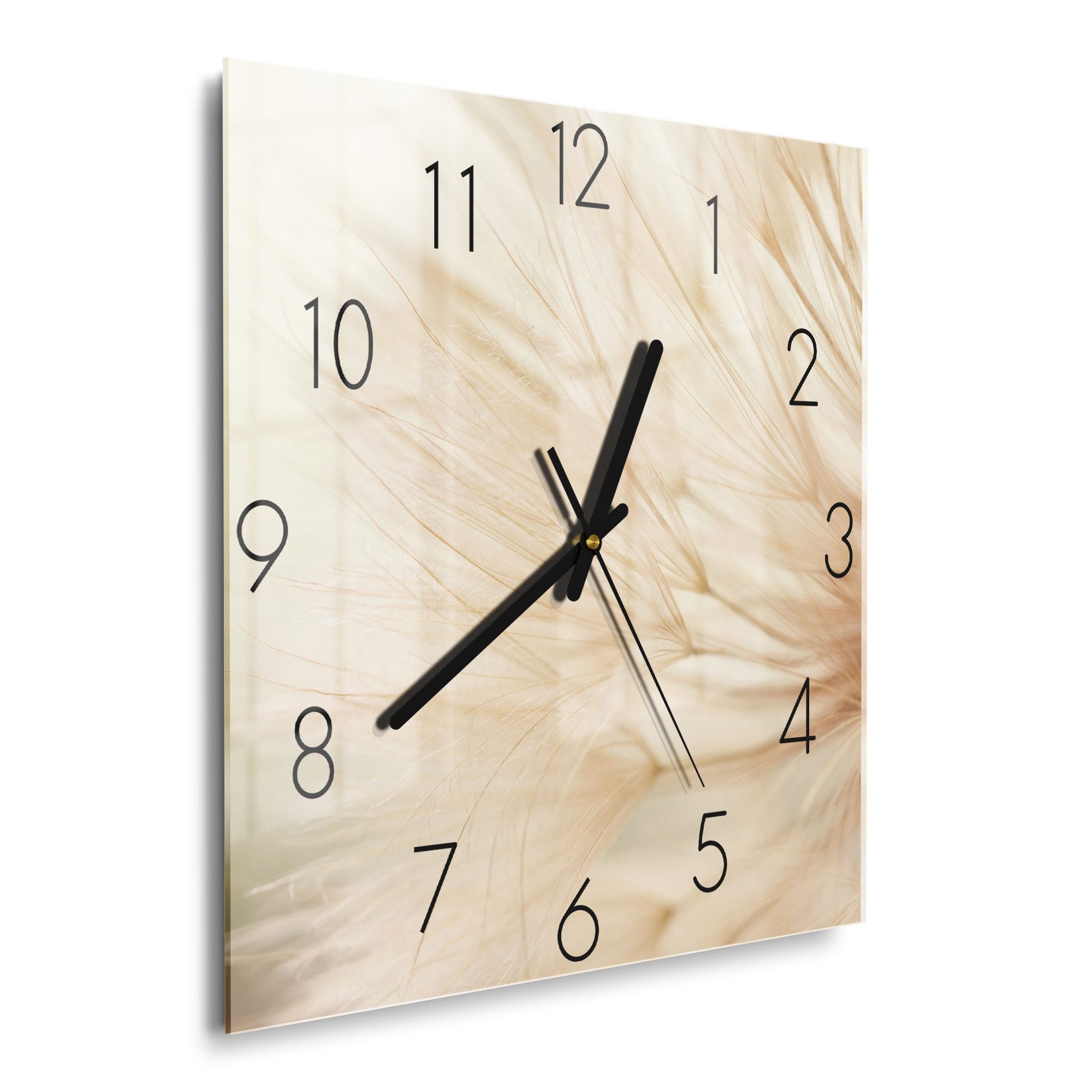 DEQORI Wanduhr 'Zarte Natur' (Glas Glasuhr günstig online kaufen