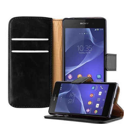 Cadorabo Handyhülle »Luxury Book«, Hülle für Sony Xperia Z2 Klappbare Handy Schutzhülle - mit Standfunktion und Kartenfach