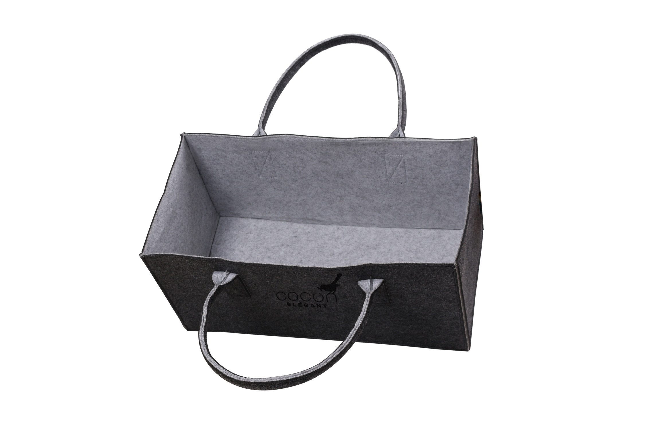 Cocon Einkaufsshopper Filztasche Kaminholztasche Spielzeugaufbewahrung 5 mm dicke Filze, für Einkaufs Kamin Holz Zeitungsholz Spielzeug