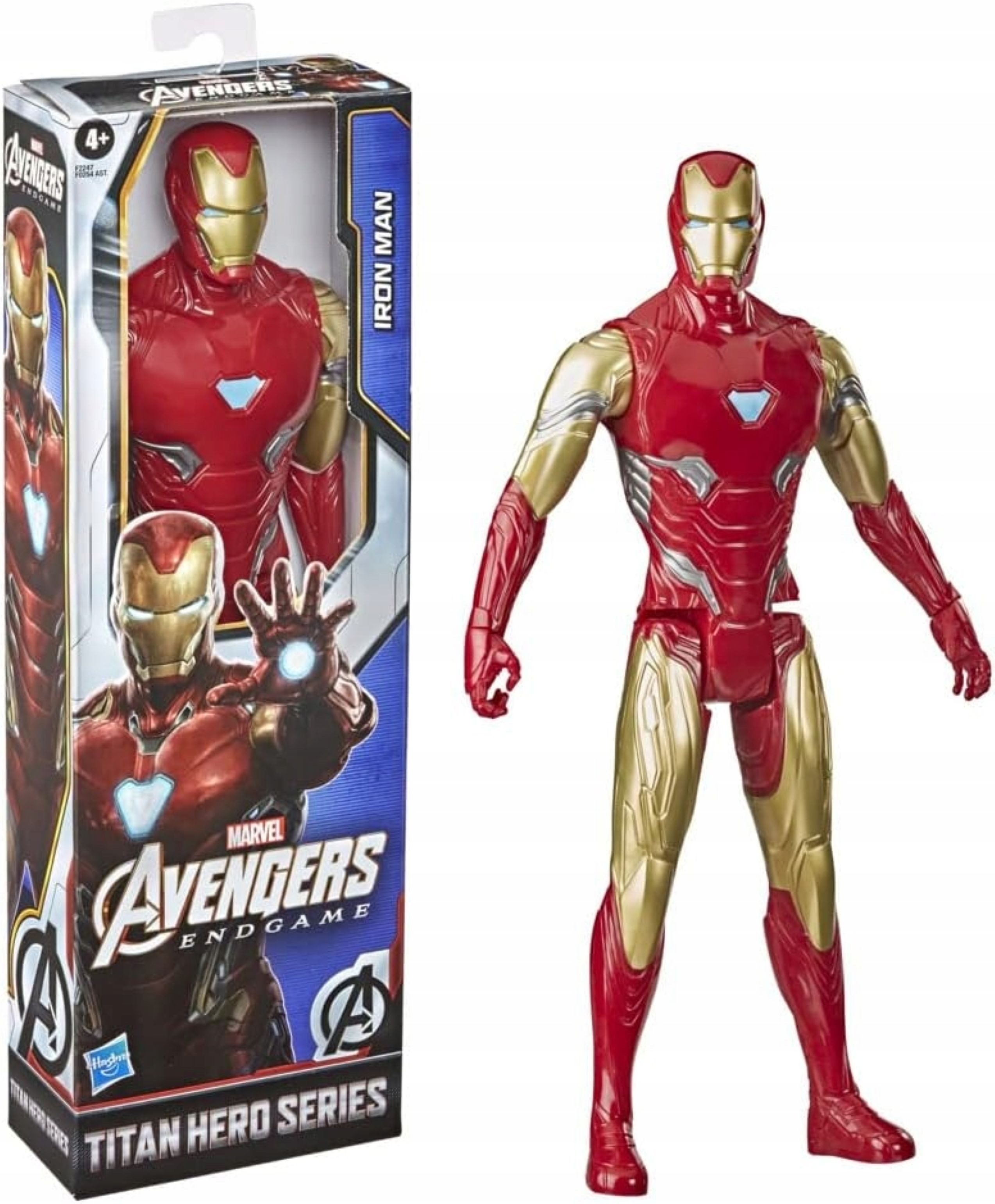 Hasbro Spielfigur Hasbro Marvel Avengers Iron Man Titan Hero Figur 30 cm beweglich, (1-tlg)