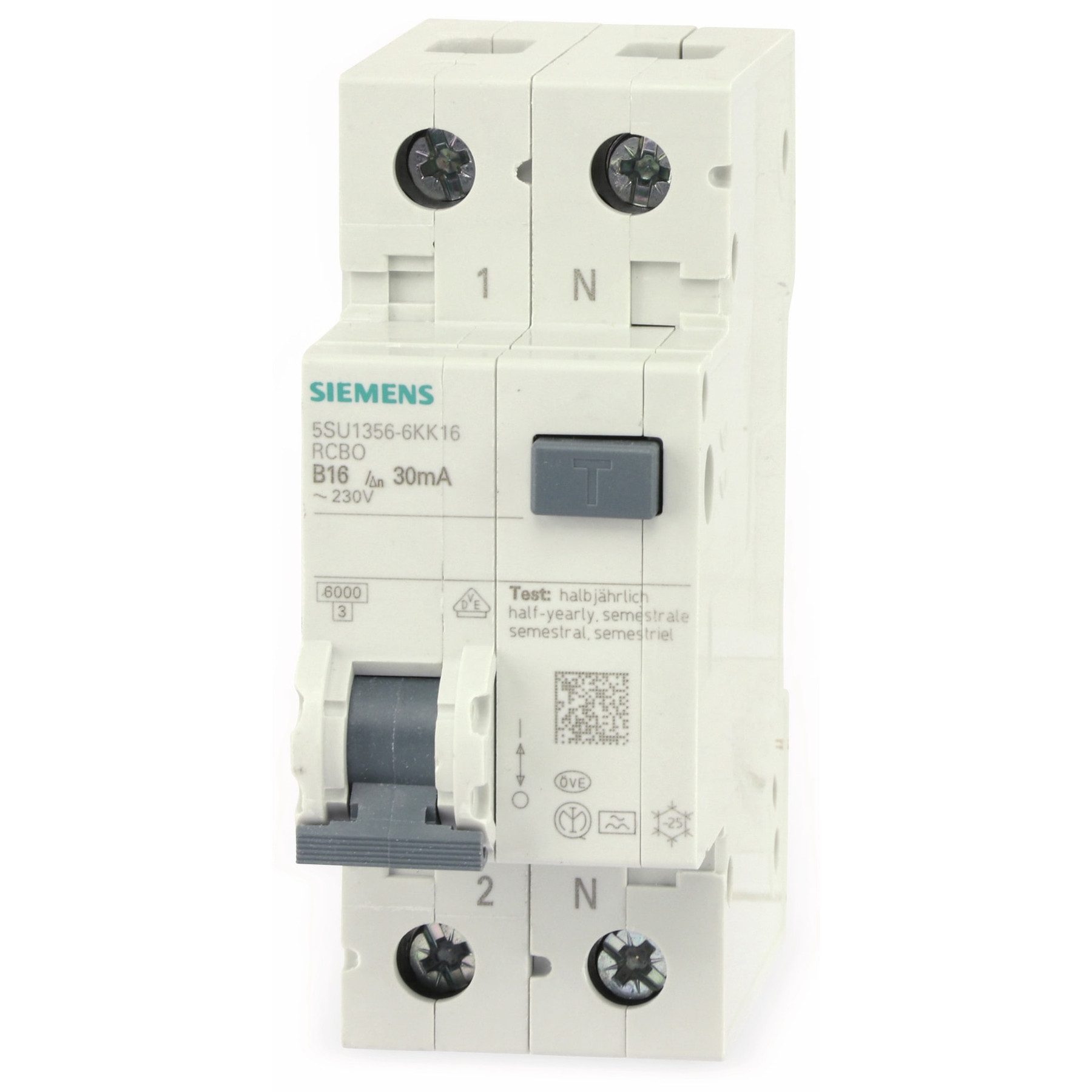 SIEMENS Personenschutzstecker SIEMENS Fehlerstrom-Schutzschalter 5SU1356-6KK16