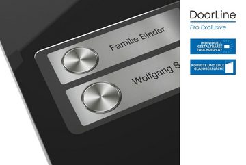 DoorLine Pro Exclusive Smart Home Türklingel (direkt auf´s Telefon, wird in Verbindung mit Ihrem Router zur Gegensprechanlage, Zutrittskontrolle über PIN-Code, wahlweise 1-4 Klingeltaster)