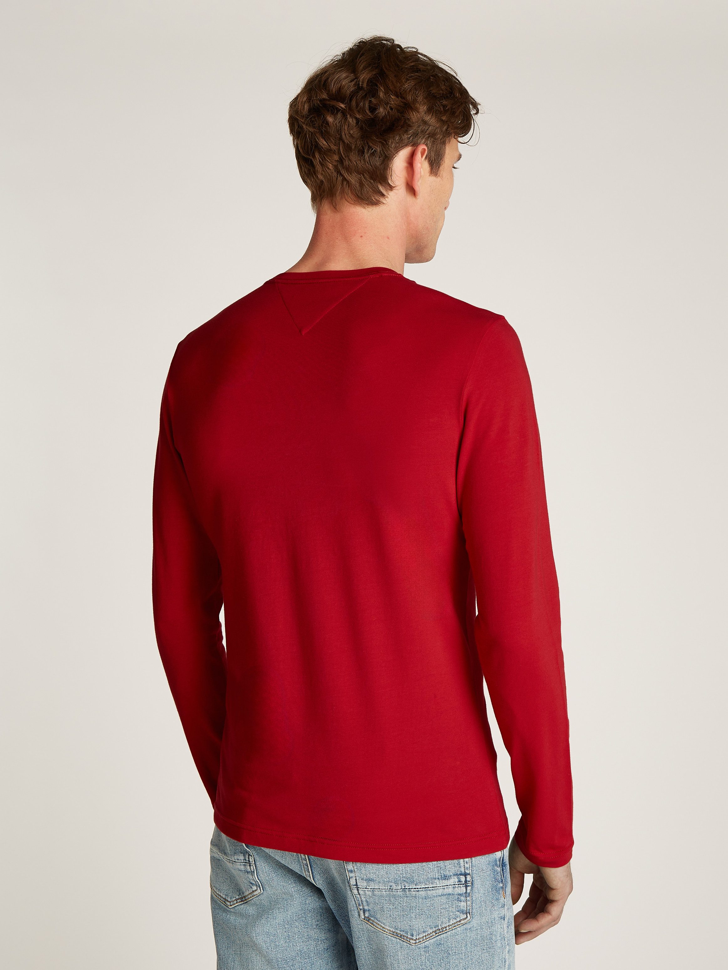 Tommy Hilfiger Langarmshirt STRETCH SLIM FIT LONG SLEEVE aus Baumwollstretch