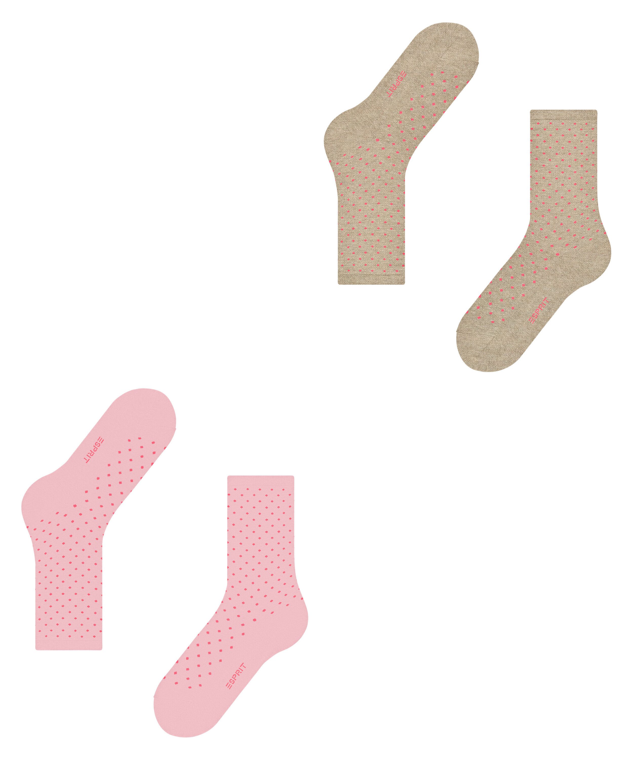 Esprit Socken Fine Dot 2-Pack (2-Paar) aus Biobaumwolle