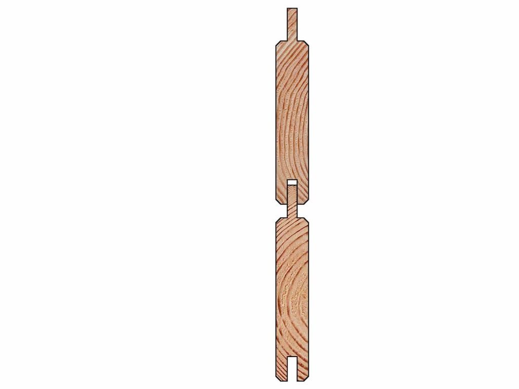 Woodtex Sichtschutzelement Bohlenset für Steckzaunsystem GARDO XL DIY Lärche