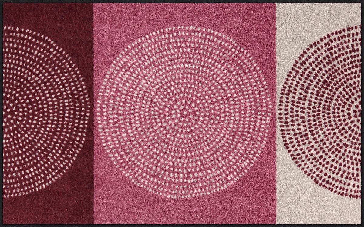 Salonloewe Fußmatte Fußmatte 075x120 Nestor rose, Eingangsmatte groß, Höhe: 750 mm