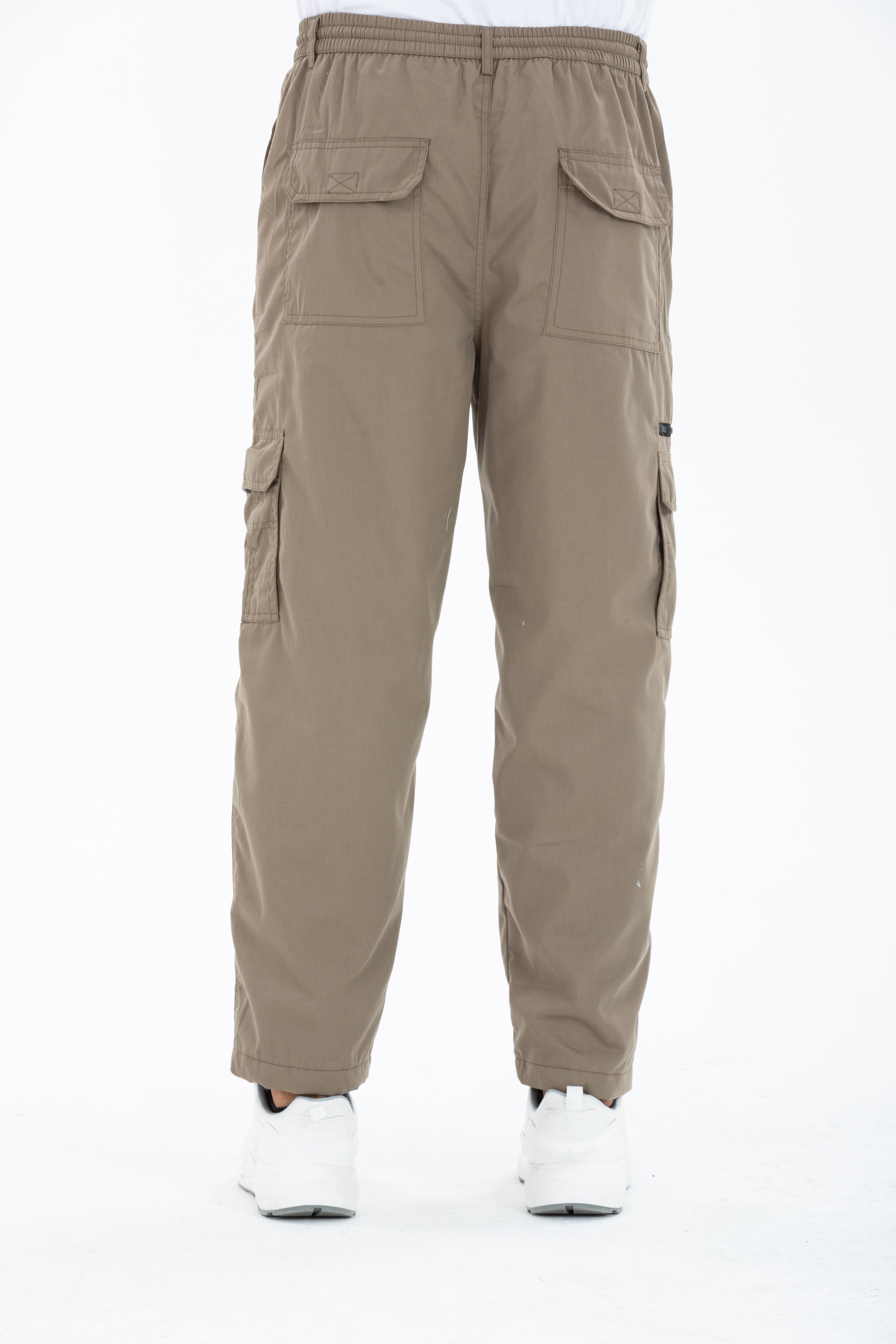 Kendindza Collection Cargohose Herren Cargohose Thermohose Dehnbund Winter Cargo Hose gefüttert Arbeitshose Bundhose Stretch Bund – Bild 4 von 5