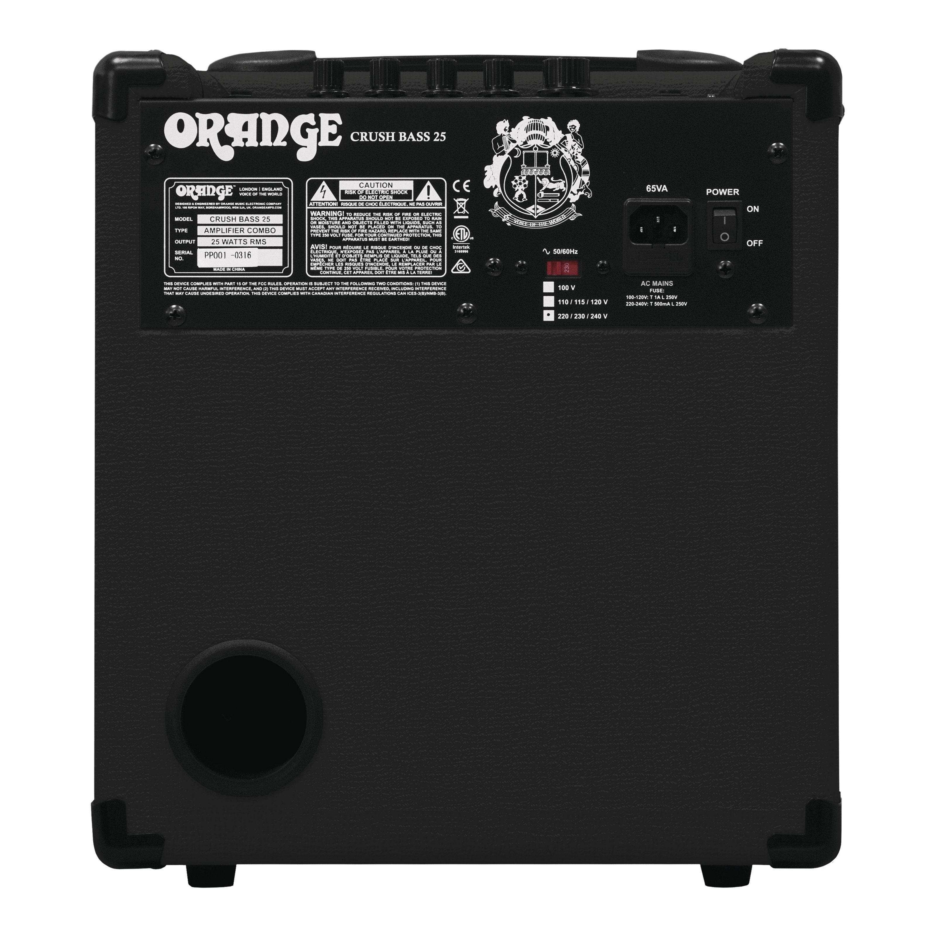 Orange Verstärker - 25 Black Bass Combo (Crush Bass Verstärker)