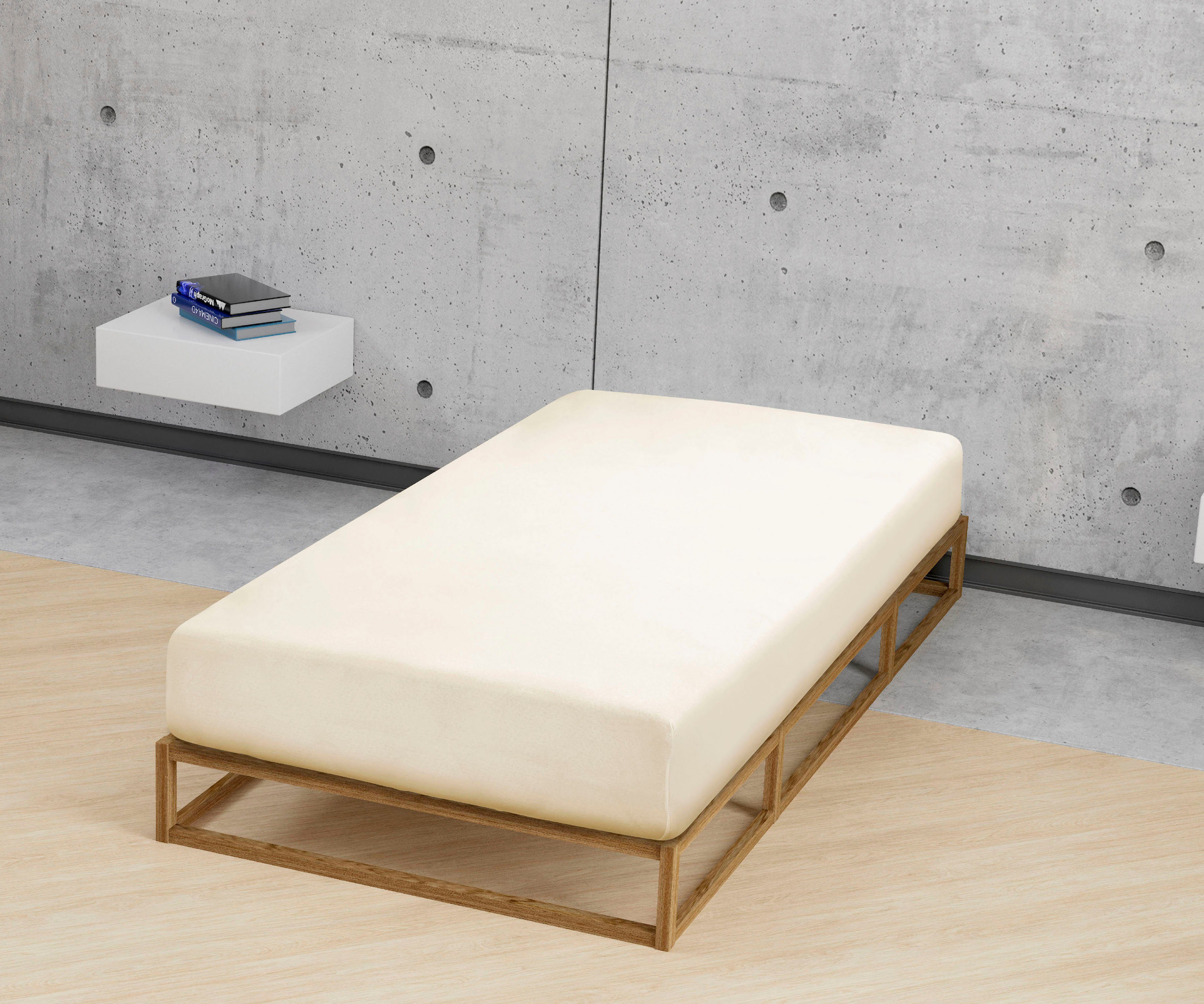 Biberna Spannbettlaken Marc, Jersey, Gummizug: rundum, (1 Stück), aus Baumw günstig online kaufen