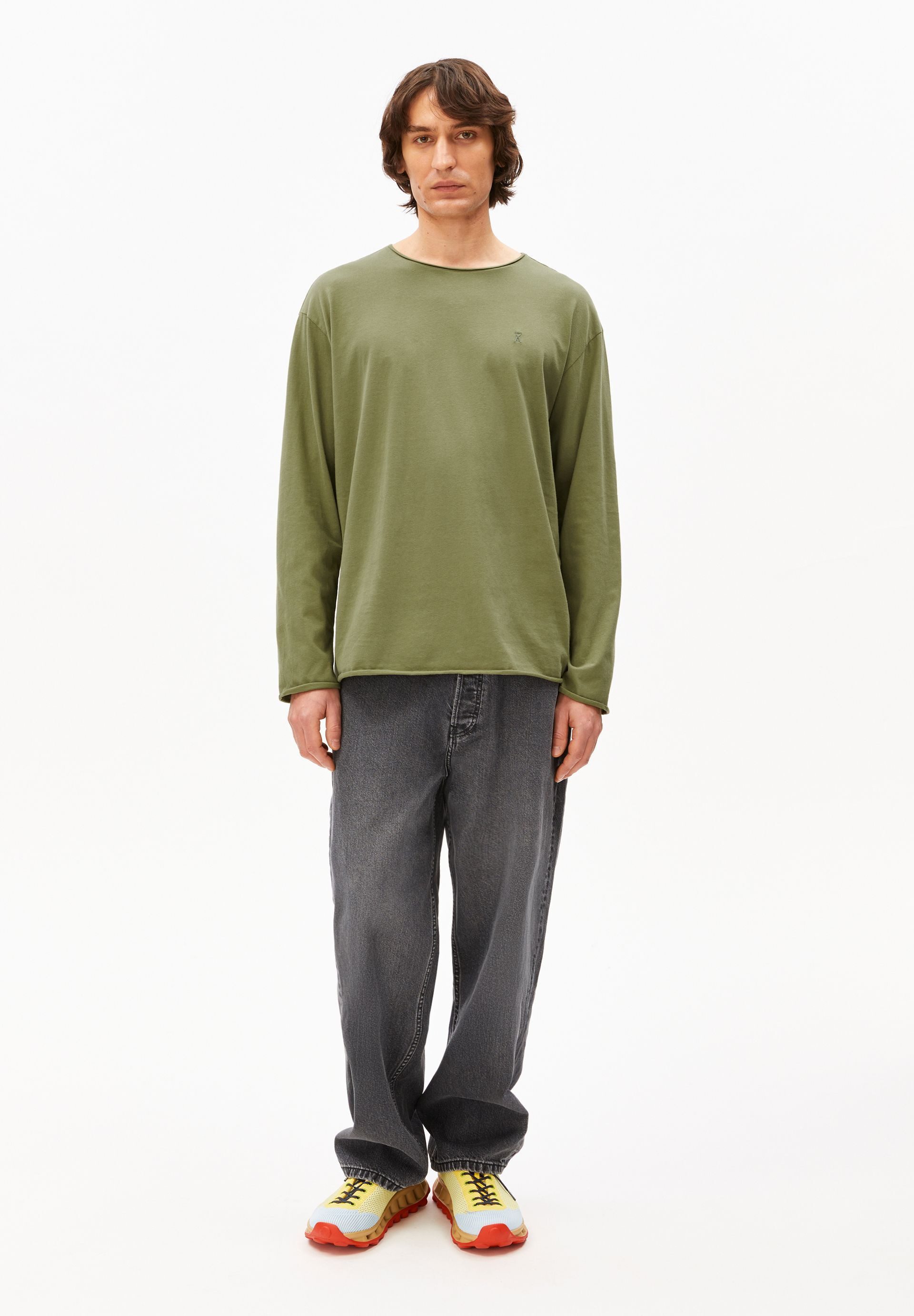 Armedangels Longsleeve JAAMES BRUSHED Longsleeve aus Bio-Baumwolle Regular günstig online kaufen
